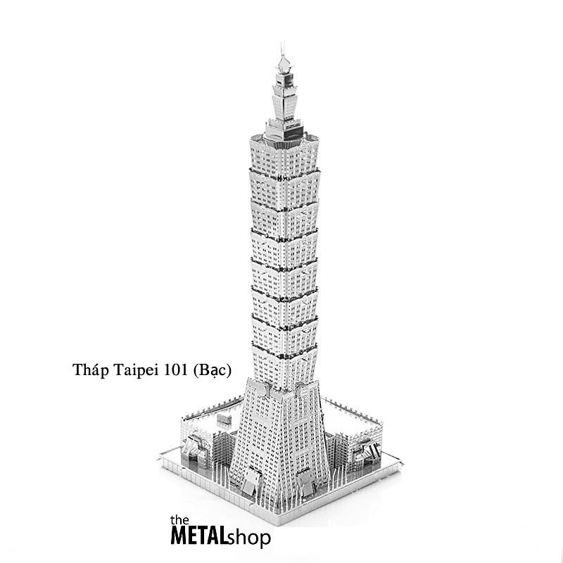 Mô Hình Lắp Ráp 3d kim loại công trình kiến trúc nổi tiếng( vàng và bạc)