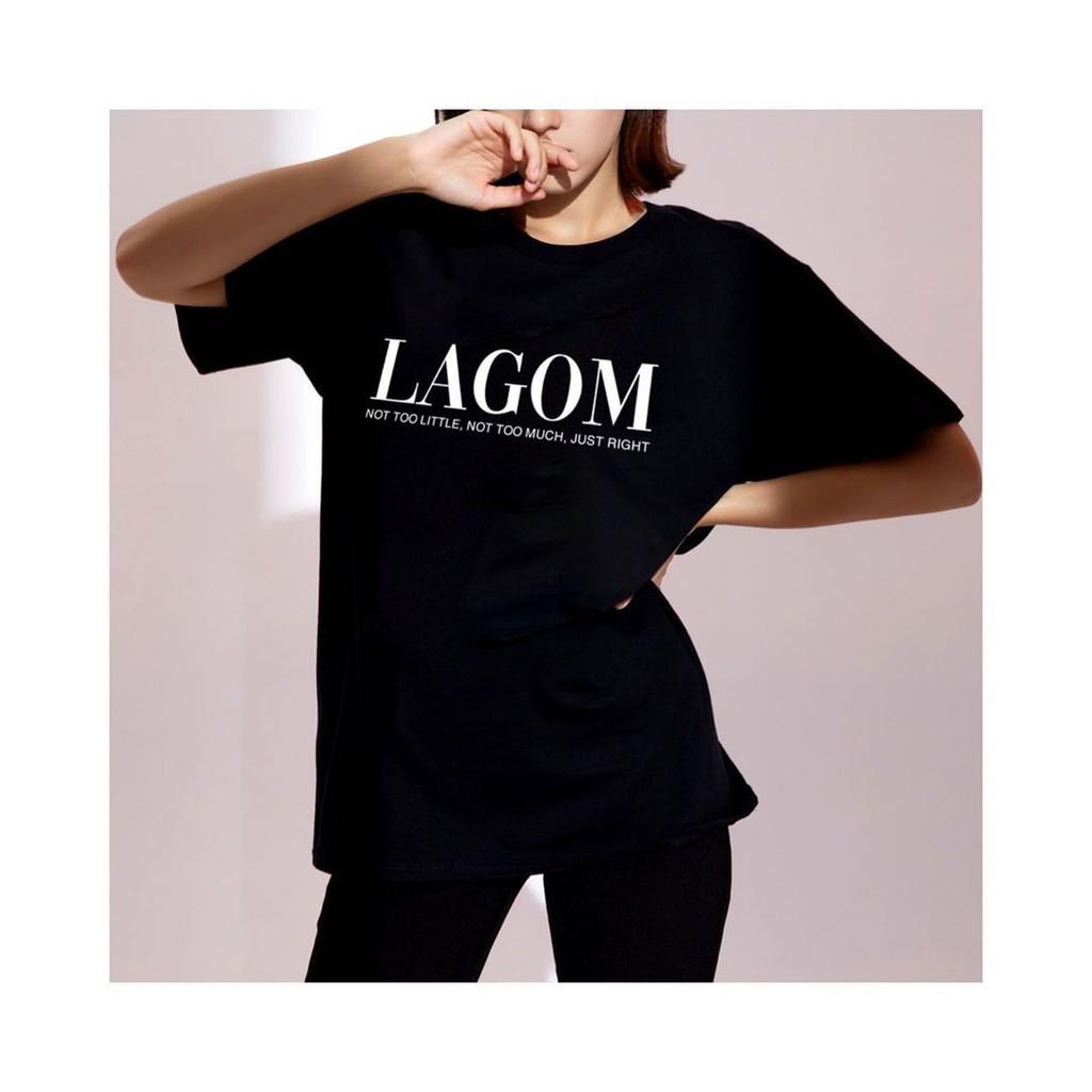 Áo thun nữ BLACKDOKI-LAGOM , áo phông basic unisex form rộng tay lỡ chất cotton dày dặn M178