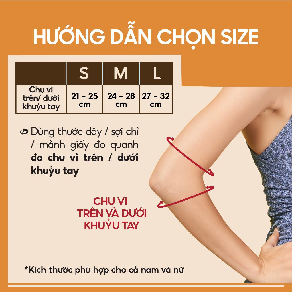 Đai quấn khuỷu tay loại vừa Phiten elbow band middle AP173003/AP173005/AP246004