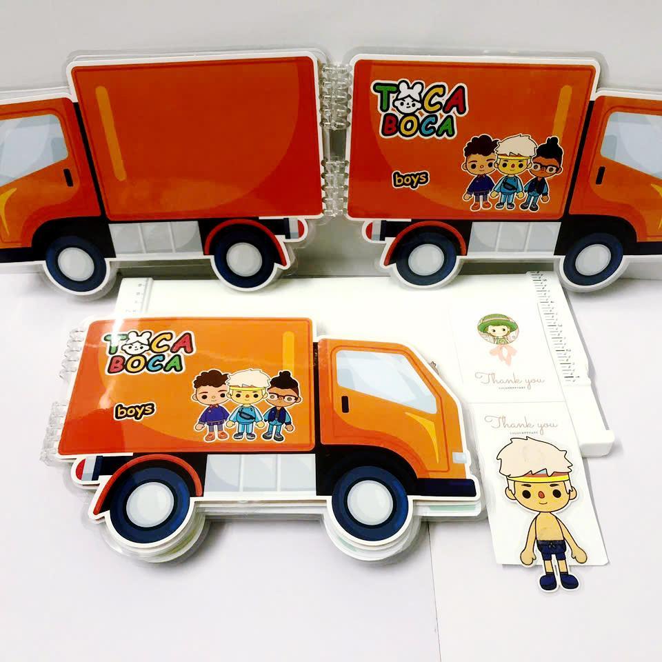 Bộ Tranh Tương Tác - Toca Boca Boys - LuLuHappyArt