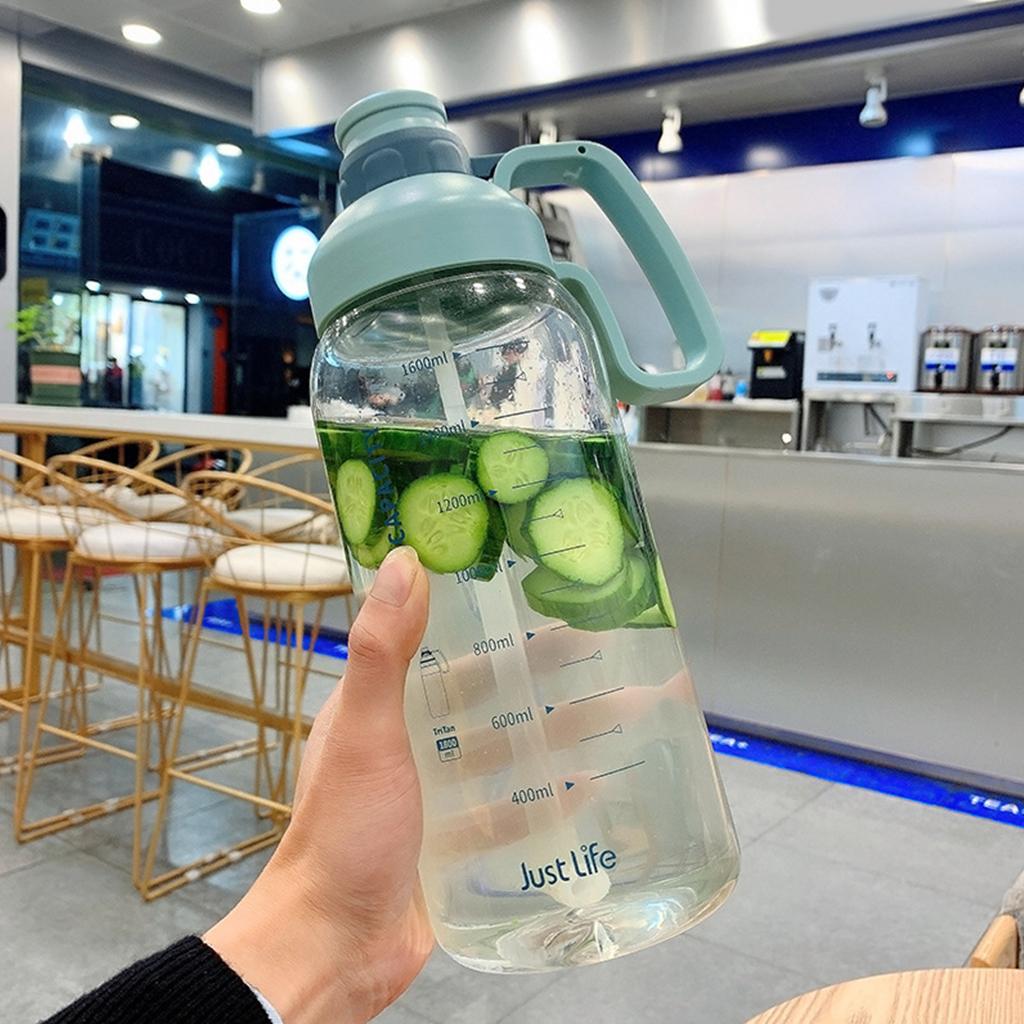 1800ml Water Jug Wide Mouth Gym Fitness Water Bottle Drink Kettle