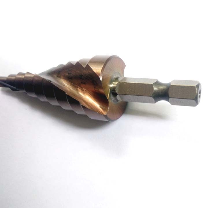 Mũi khoan bước tháp HSS Coban M35 4 - 20mm khoan inox,thép,sắt,nhôm