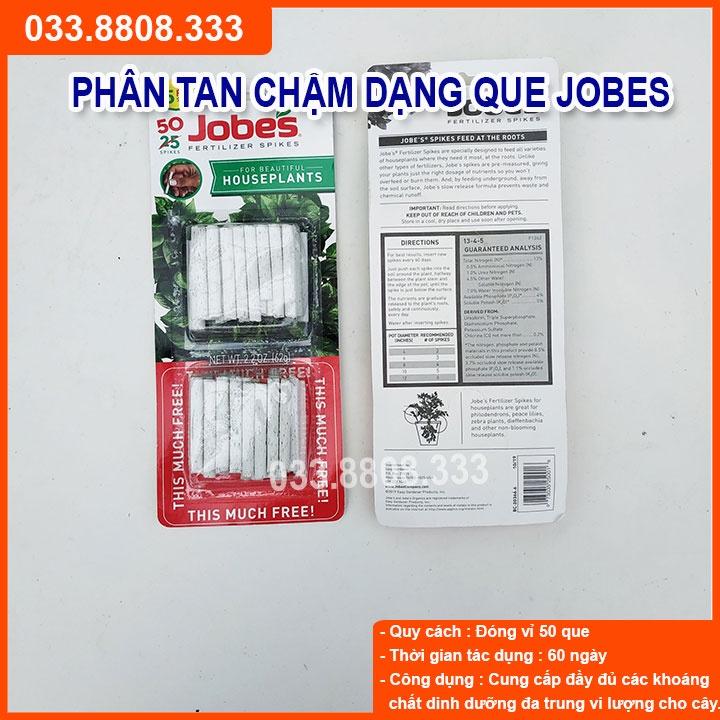 PHÂN BÓN QUE JOBES DÀNH CHO HOA LAN CÂY CẢNH