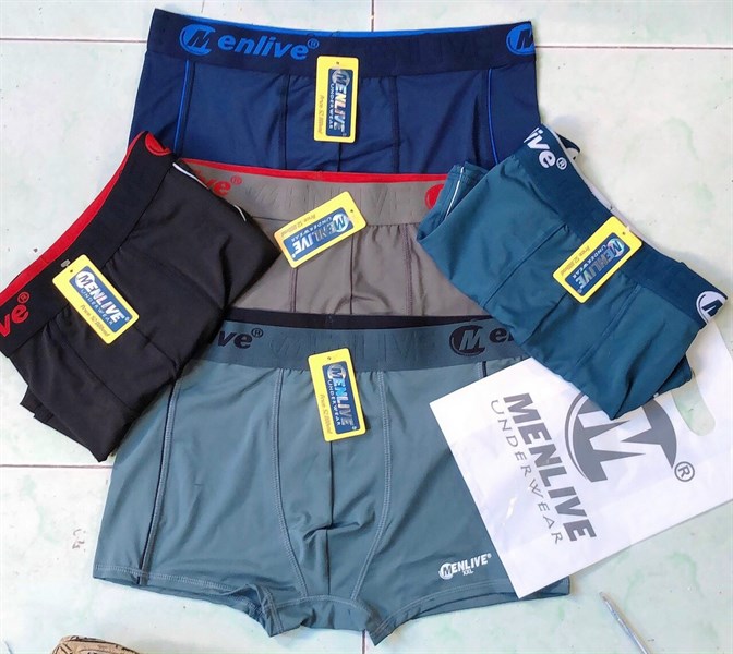 Combo 5 Quần Lót Đùi Nam Thun Lạnh Lưng To Menlive ML4 (Size M–3XL)