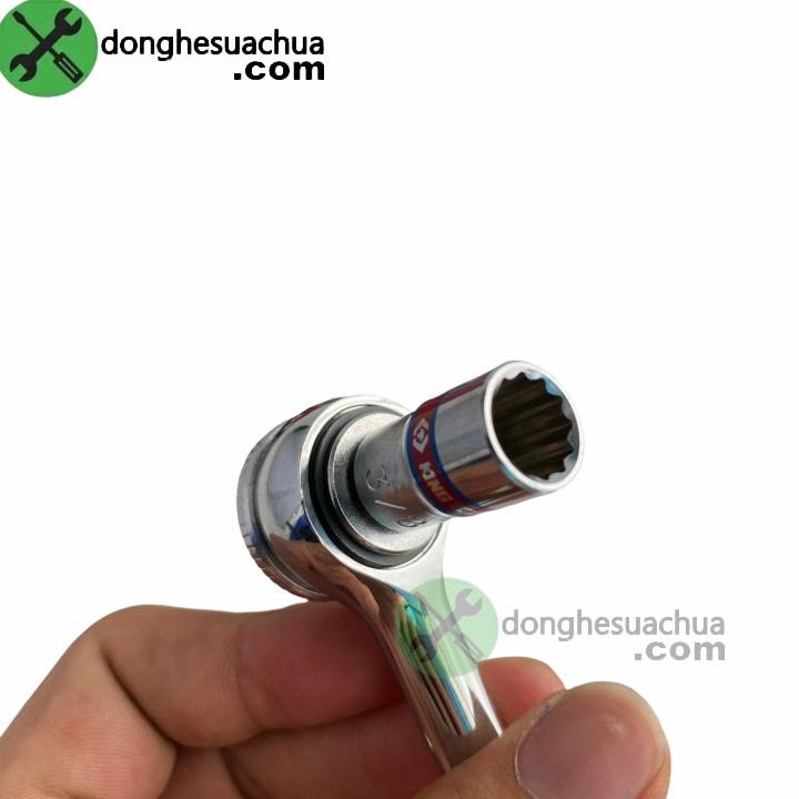 Bộ tuýp 1/4 hệ inch Kingtony 2019SR03 có 18 chi tiết loại 12 cạnh