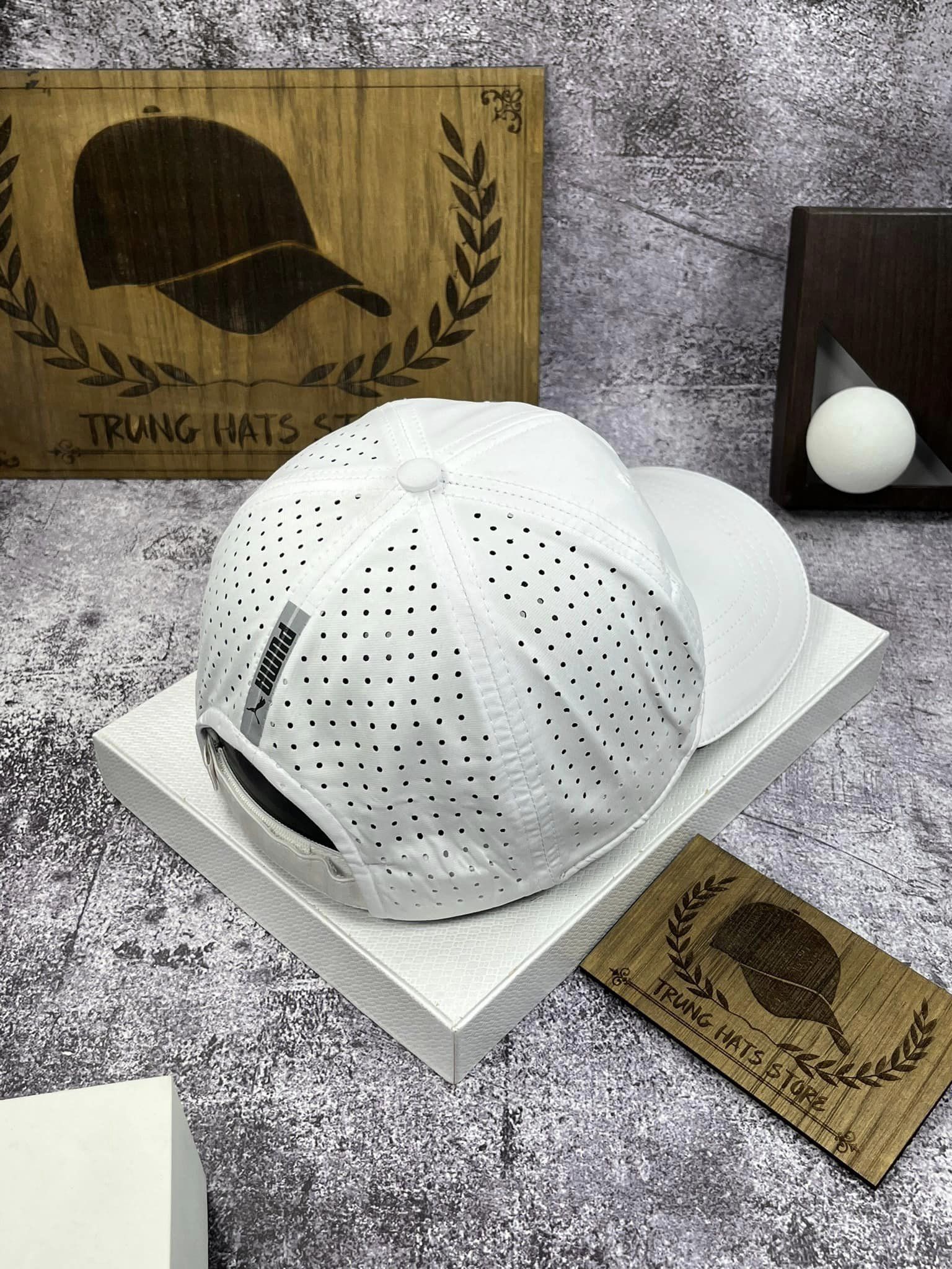 Nón kết, mũ lưỡi trai Pu.ma báo đen phối vải dù lỗ form chuẩn thời trang cao cấp