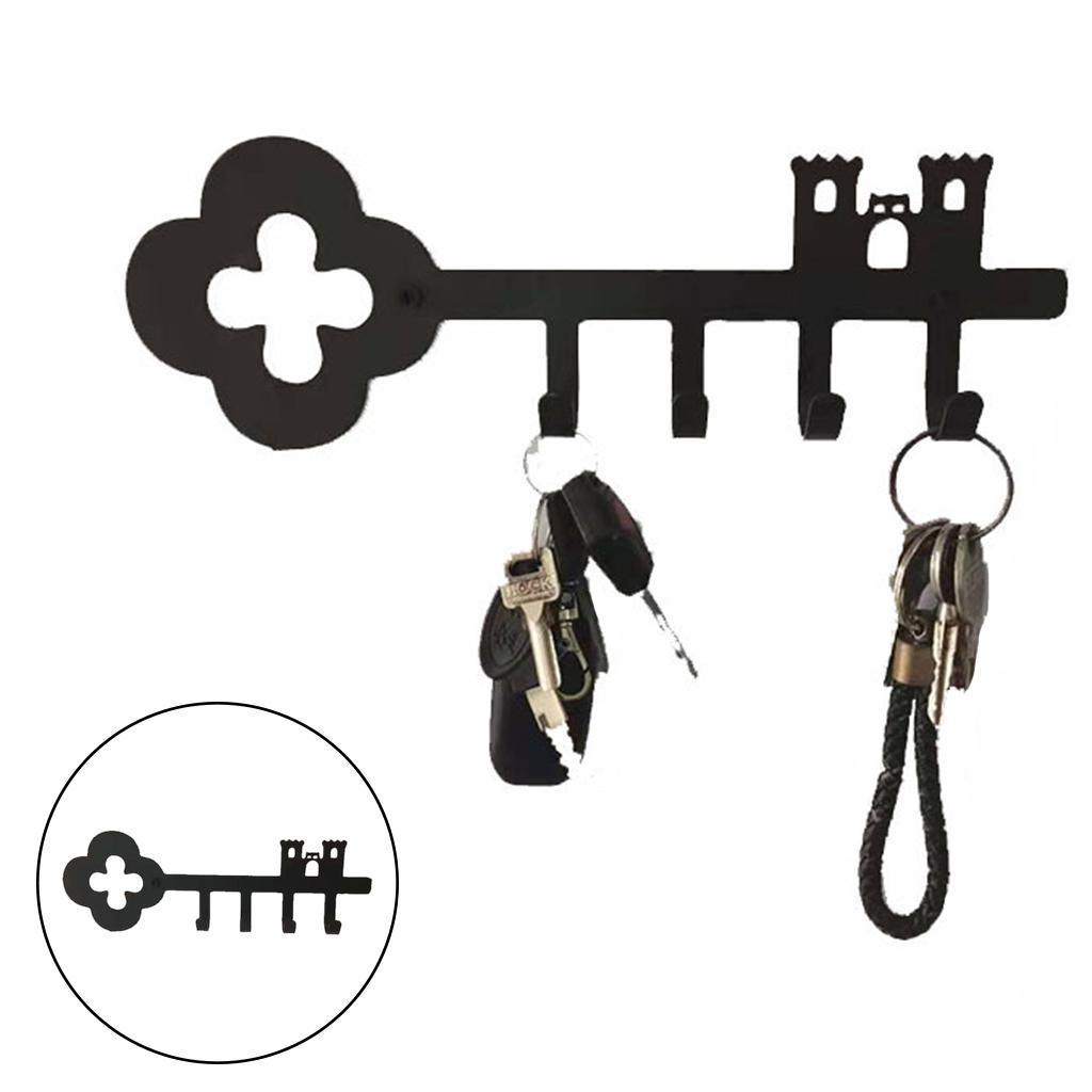 Leash Hanger Key Hook Coat Towel Holder Metal Rack Door Wall Mounted Hooks