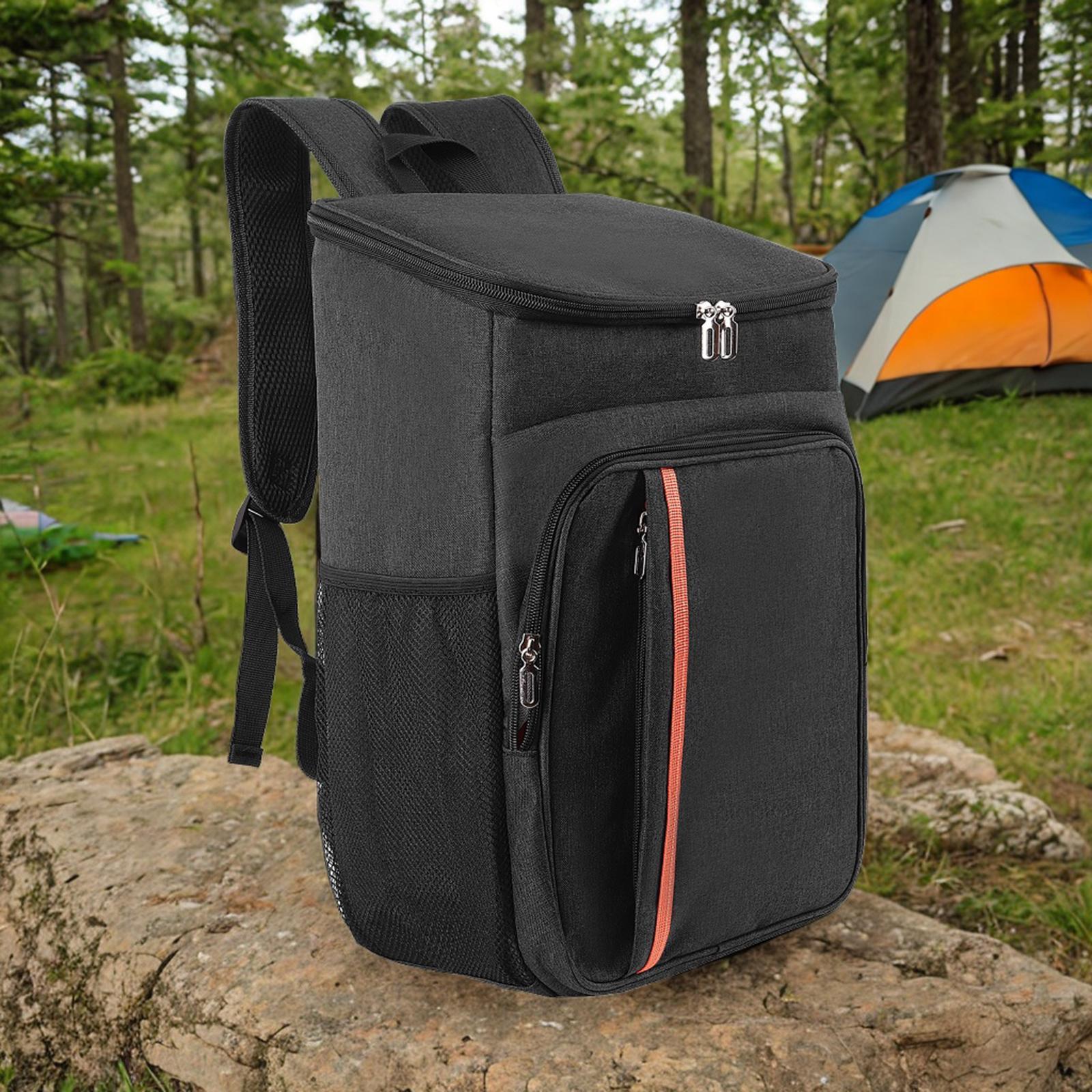 Lunch Backpack Outdoor Picnic Bag Large Capacity Oxford Cloth Lunch Box Insulated for Picnic Fishing Hiking Beach 18L