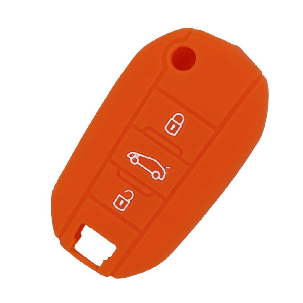 Silicone  for  Folding Remote Key Fob Case Shell Orange