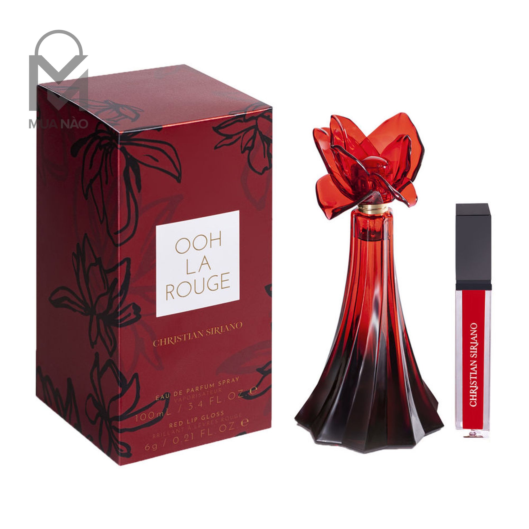 Nước hoa nữ Christian Siriano Ooh La Rouge EDP 100ml + Tặng son môi từ hãng