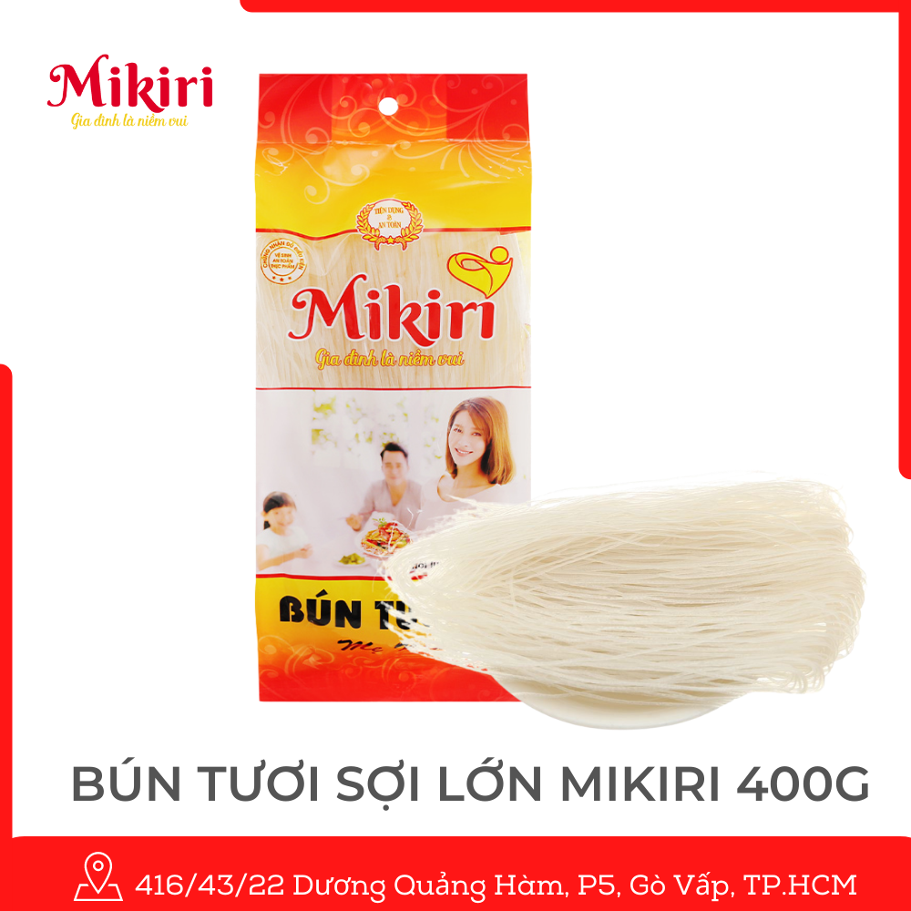 2 Gói Bún Tươi 400g ( Sợi Lớn)