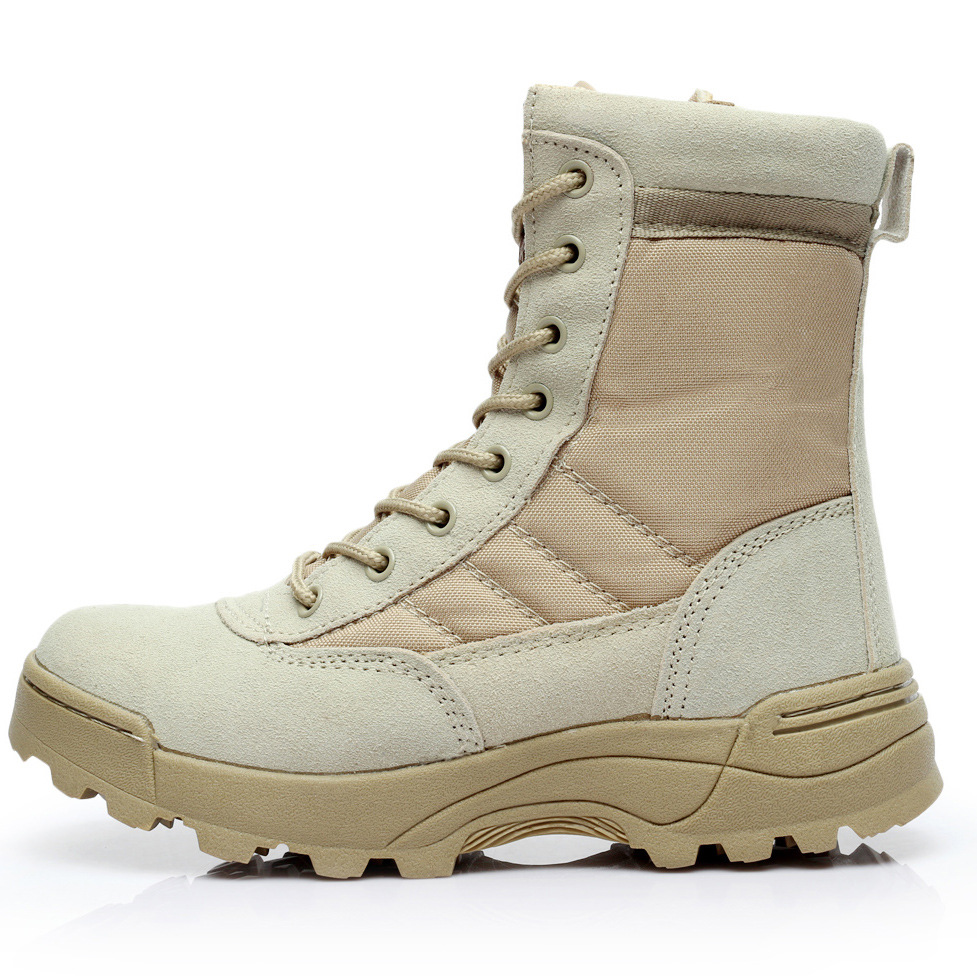 Giày boots nam cổ cao đen, Giày lính SWAT cổ cao ARM-909