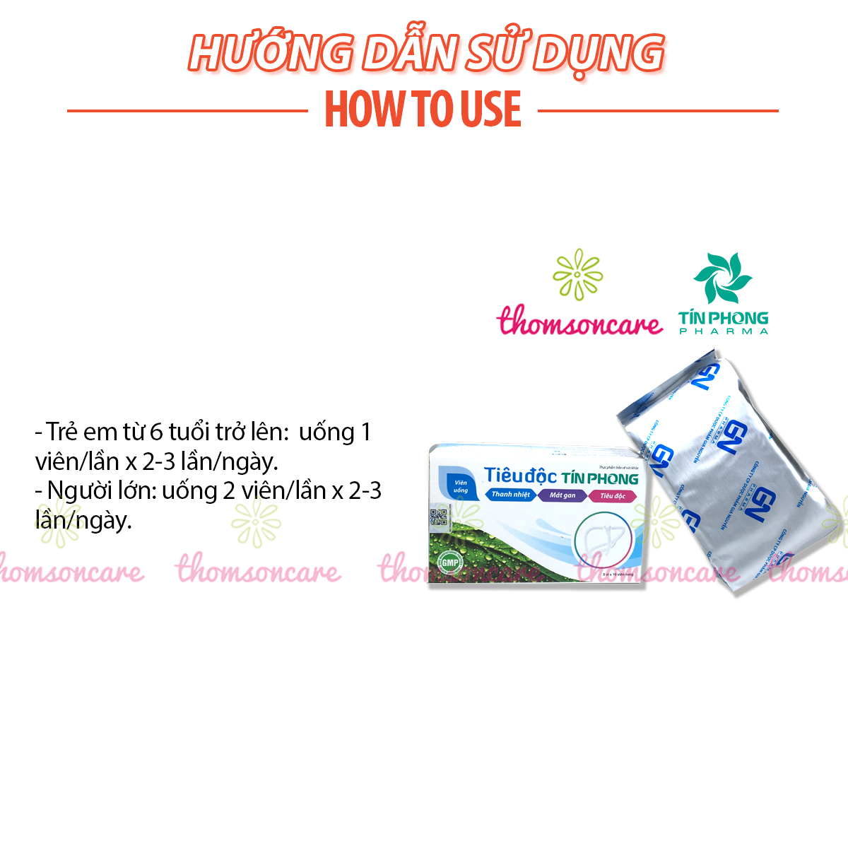 Viên uống Tiêu Độc Tín Phong - Bổ gan, thanh nhiệt, giảm mẩn ngứa, mề đay - Hộp 50viên từ cà gai leo và diệp hạ châu