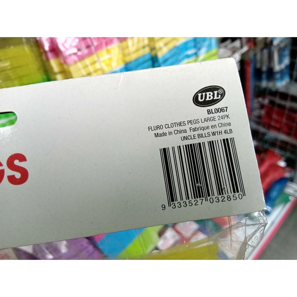 Kẹp Quần Áo Cỡ Lớn 24 Cái Uncle Bills BL0067