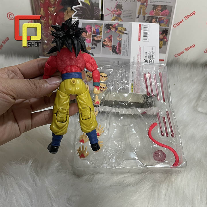 Mô hình Son Goku Super Saiyan 4 Có Khớp - Figure Action Son Goku  Super Saiyan 4 SHF