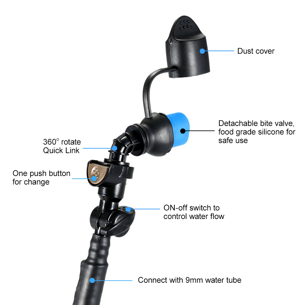 Ống dẫn hydrat hóa với công tắc bật-tắt
