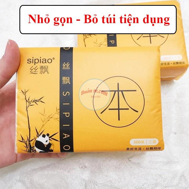 1 gói giấy gấu trúc Sipiao chiết xuất từ sợi than tre mềm mịn 00454