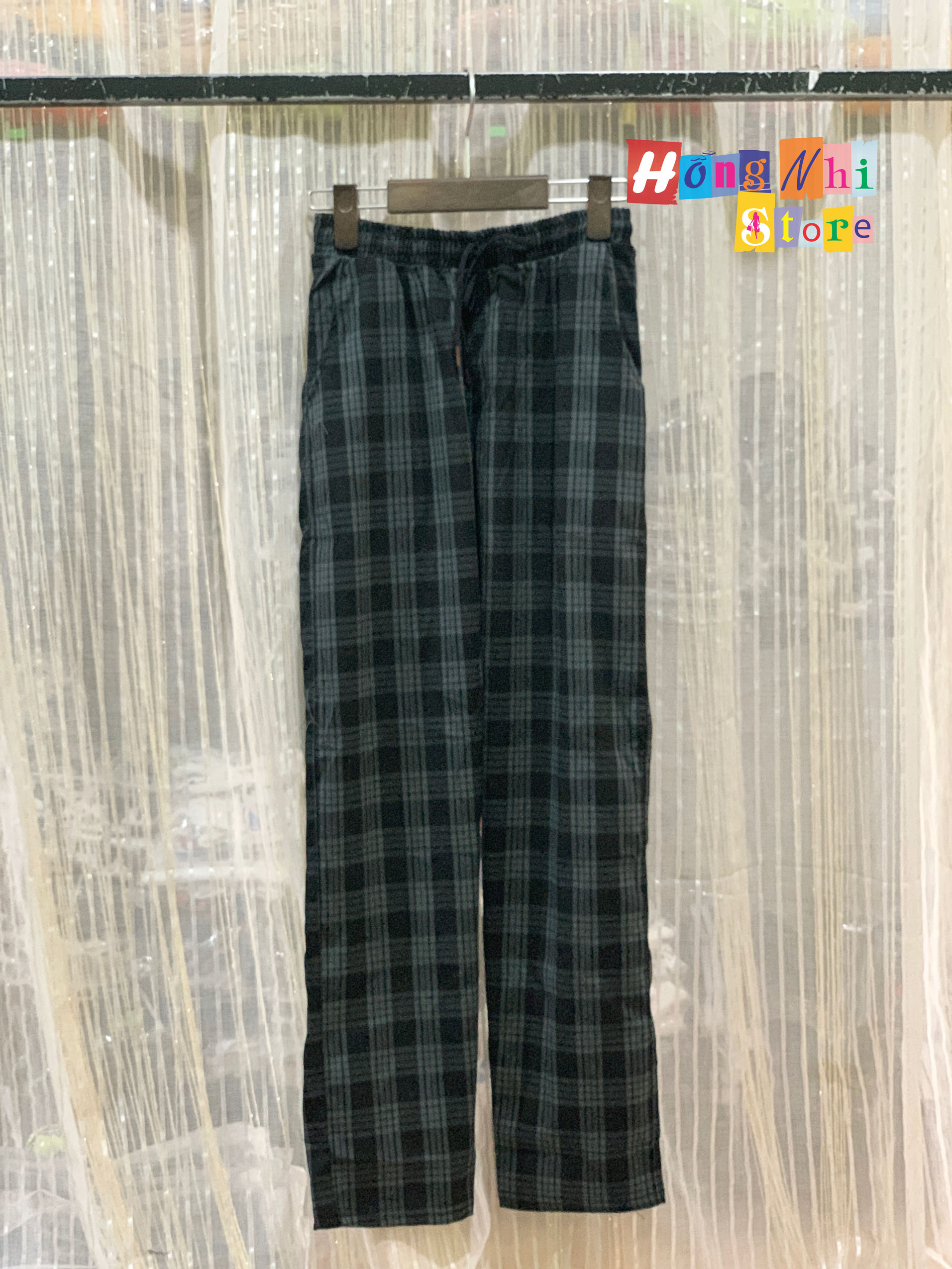 Quần Sọc Caro Unisex Quần Baggy Caro Lưng Thun Plaid Pants Cao Cấp - MM