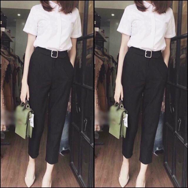 QUẦN BAGGY VẢI KÈM ĐAI
