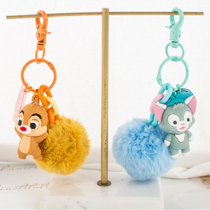 Móc Khóa Hoạt Hình Bông Full Phụ Kiện