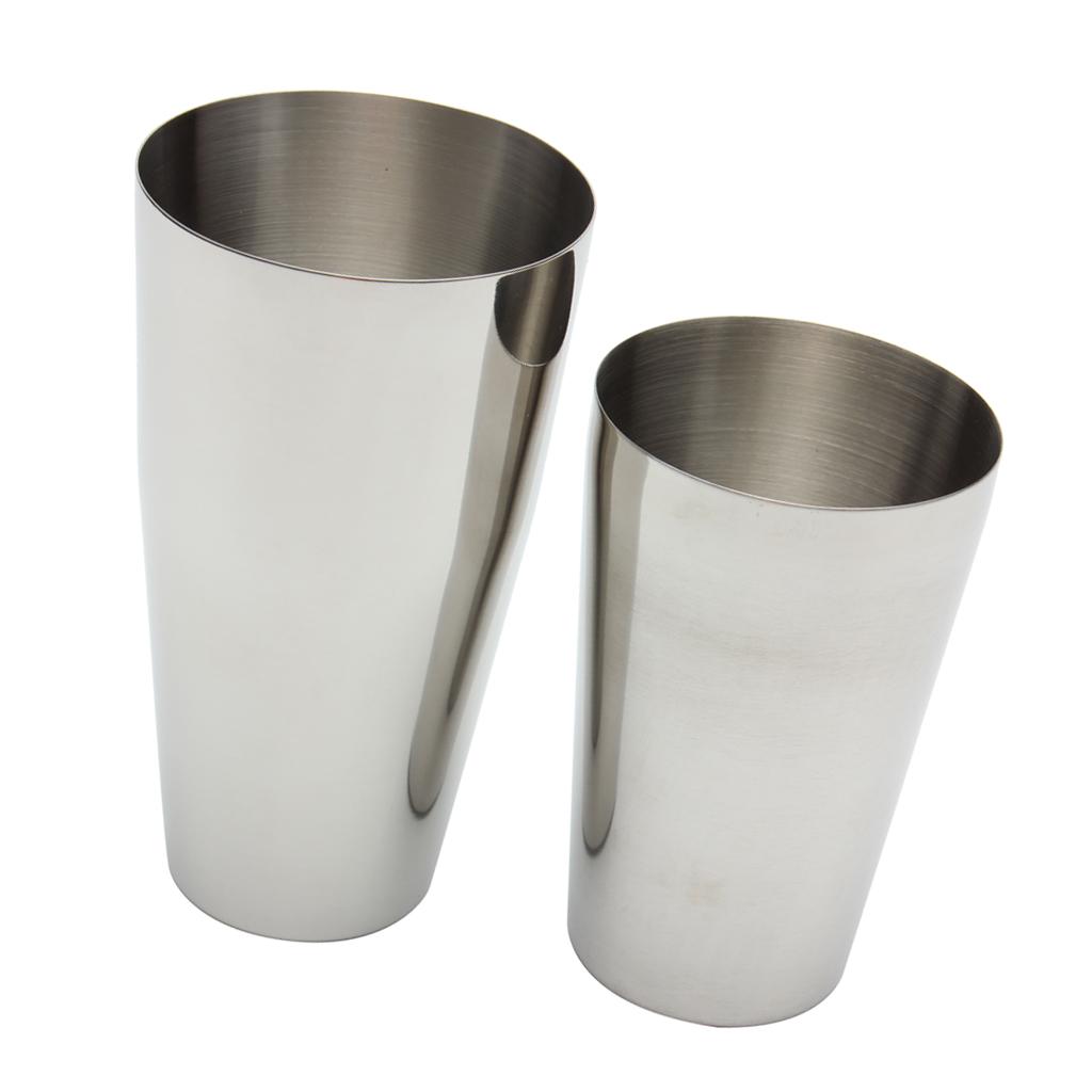 Martini BAR COCKTAIL SHAKER Stainless Steel Boston Mixing Tin Set