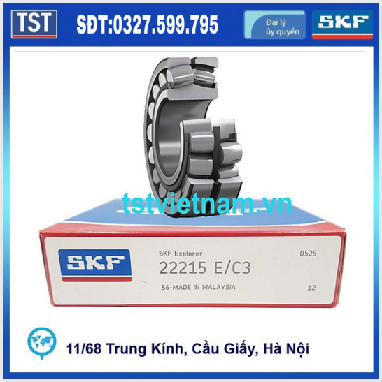 Vòng bi bạc đạn SKF 22215 E/C3