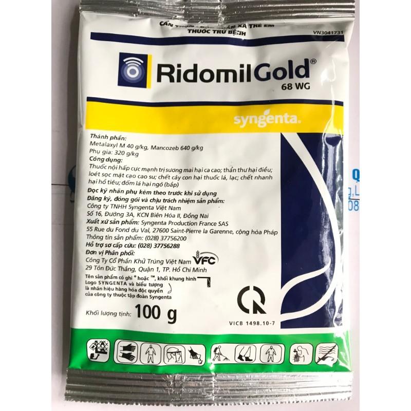 Thuốc trừ nấm bệnh Ridomil Gold 68WG 100g