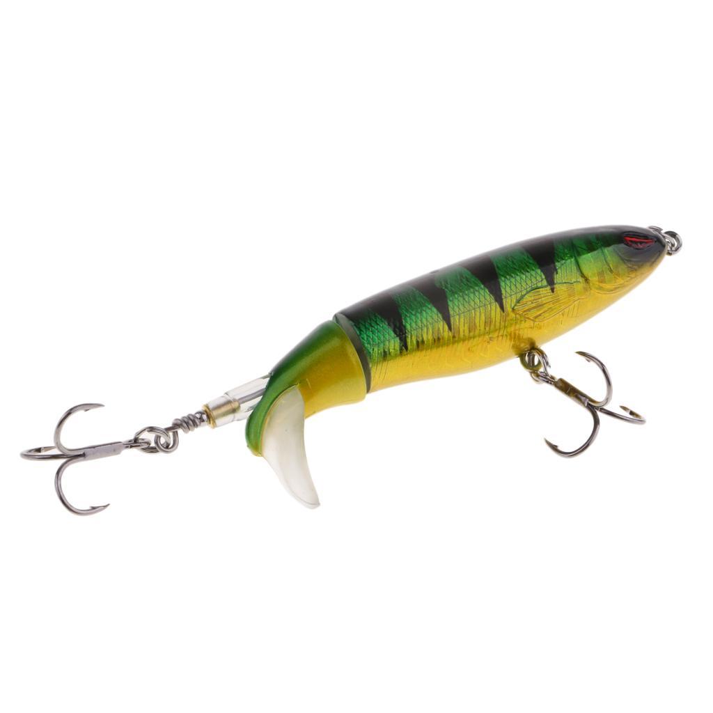 2x Fishing Lure Topwater Floating Hard Bait 10cm 13.2g Green
