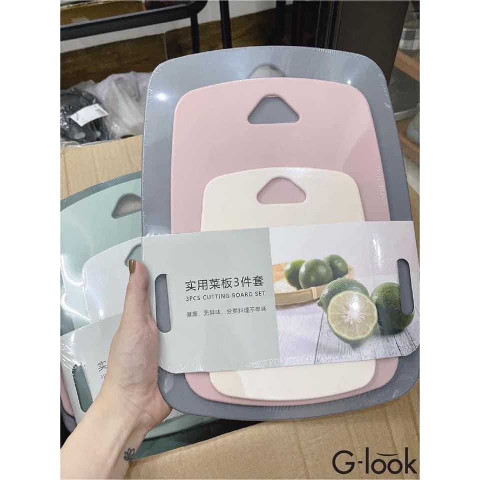 Set 3 thớt nhựa kháng khuẩn - HN09X