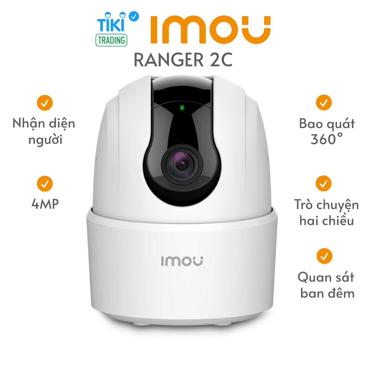 Camera IP trong nhà Imou Ranger 2C- IPC-TA42P-D - Hàng chính hãng