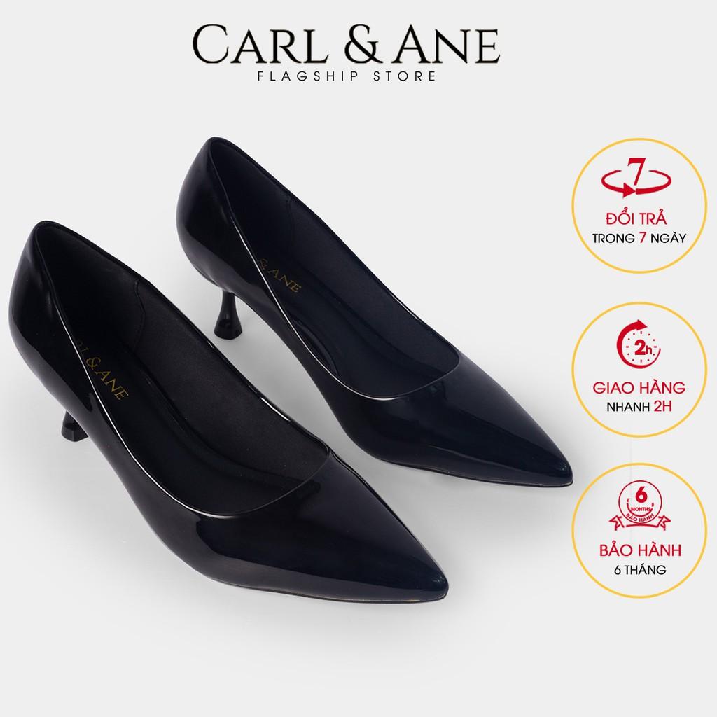 Carl &amp; Ane - Giày cao gót mũi nhọn cao 4cm màu bò _ CP009