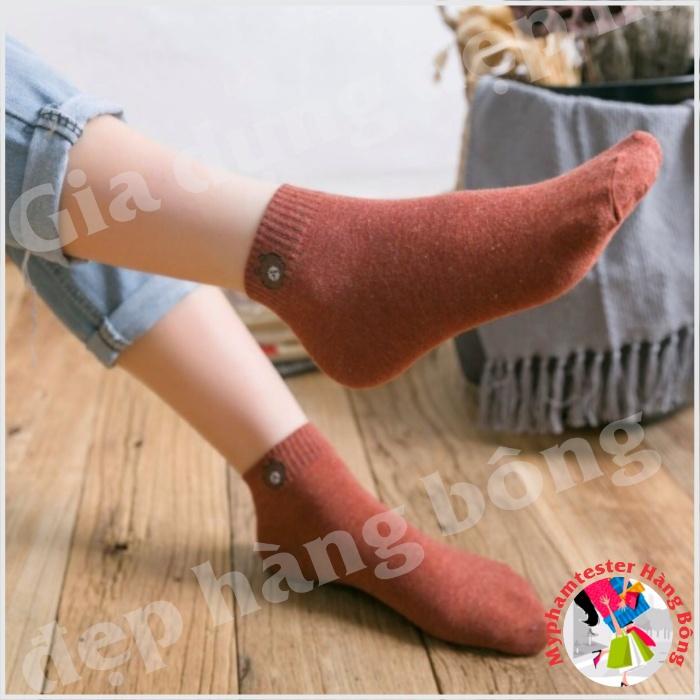 Túi 10 đôi tất gấu cotton co giãn cho bạn gái