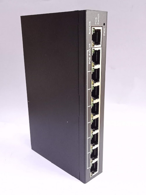 Switch Poe 9 port (8 Poe + 1 Utp) chuẩn 10/100m