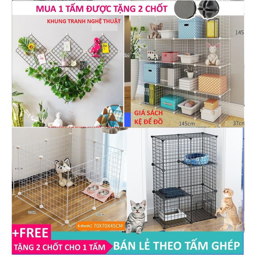 Chuồng mèo lắp ghép đa năng size 37cm (Bán theo tấm) Tấm lưới sắt lắp chuồng cho thú cưng