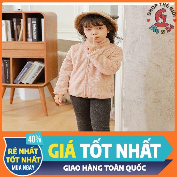 Áo Khoác Lông bé gái Chất Lông Mềm Mịn, Ấm Áp Cho Bé gái từ 1 - 6 tuổi