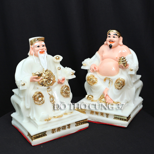 TƯỢNG THẦN TÀI THỔ ĐỊA MÀU TRẮNG - MS 31