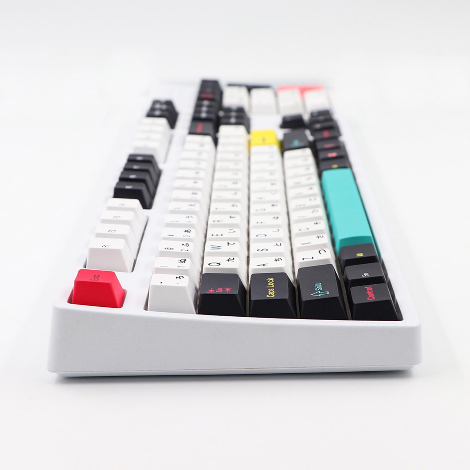 121 Keys Set PBT Key Caps Keycaps for Cherry Mechanical Keyboard Japanese