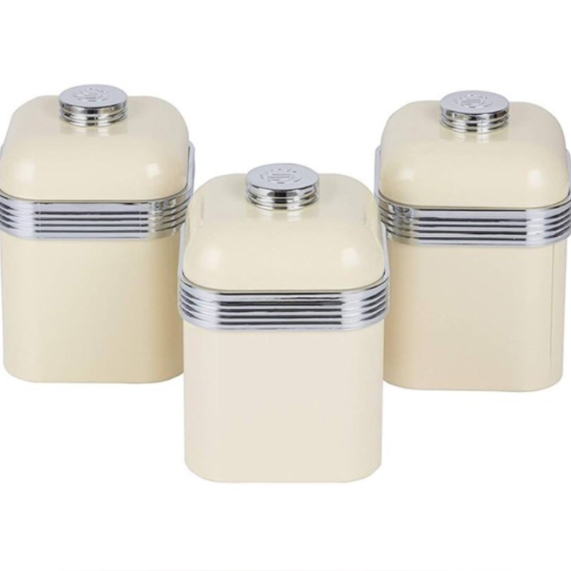 Set 3 Hộp Đựng Đường, Cà Phê, Hộp Đựng Gia Vị Swan, Phong Cách Sang Trọng, Hiện Đại, Nhập Đức