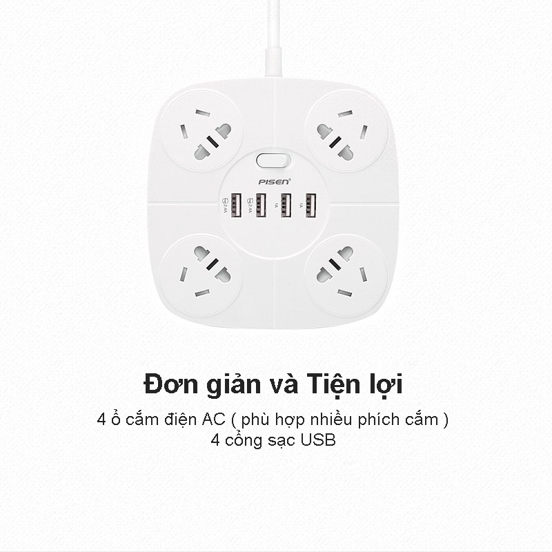 Ổ cắm điện Pisen KY-44