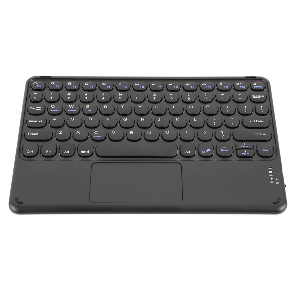 Mini Di Động Không Dây Bàn Phím Máy Tính Bảng Có Bàn Di Chuột Tròn Keycap Slim Bàn Phím Không Dây Cho iPad Cực Bàn Phím