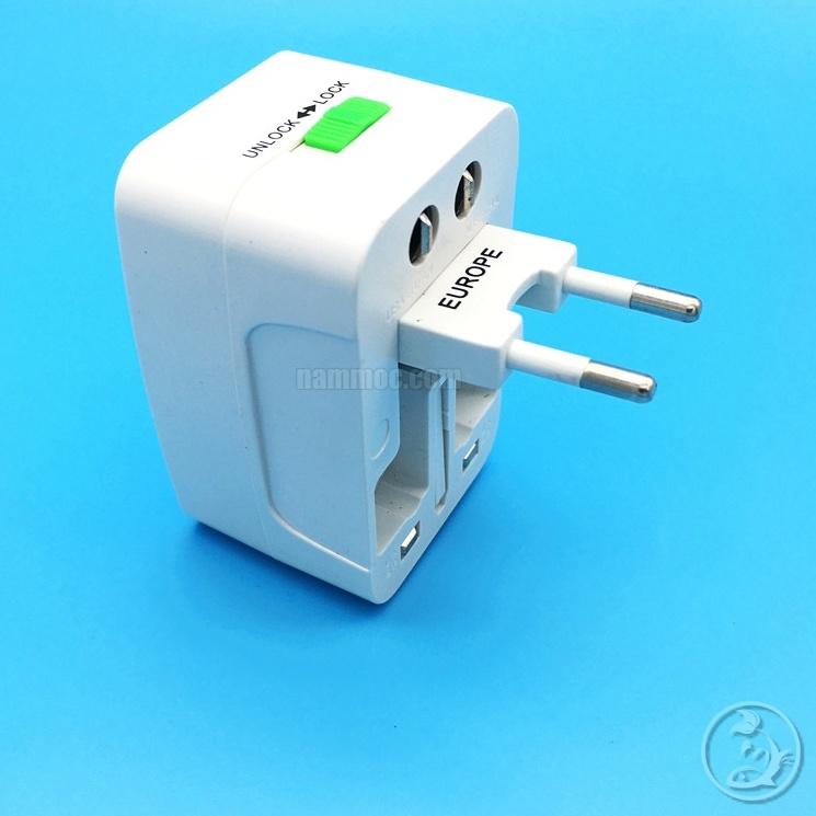 Đầu Chuyển Phích Cắm Đa Năng All in One | Chuyển Đổi Phích Cắm 2 Chấu - 3 Chấu - Theo Tiêu Chuẩn Nhiều Nước