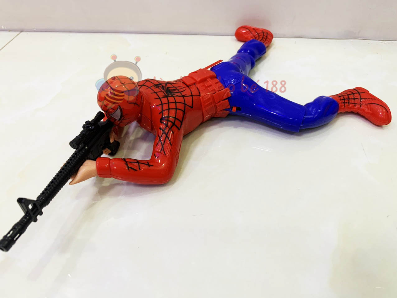 (LOẠI TO) Đồ chơi người nhện, hulk, captain bò bắn súng spiderman