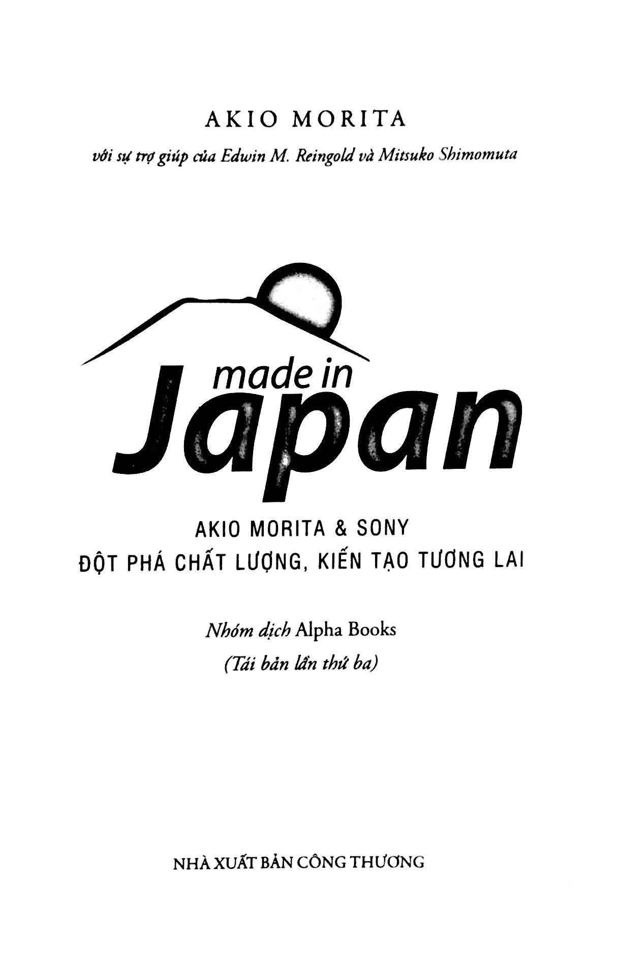 Made In Japan (Tái Bản 2018)