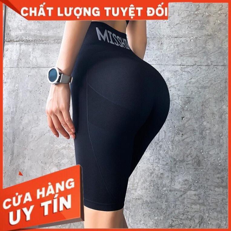 Quần tập gym yoga dáng lửng thể thao thời trang misshine