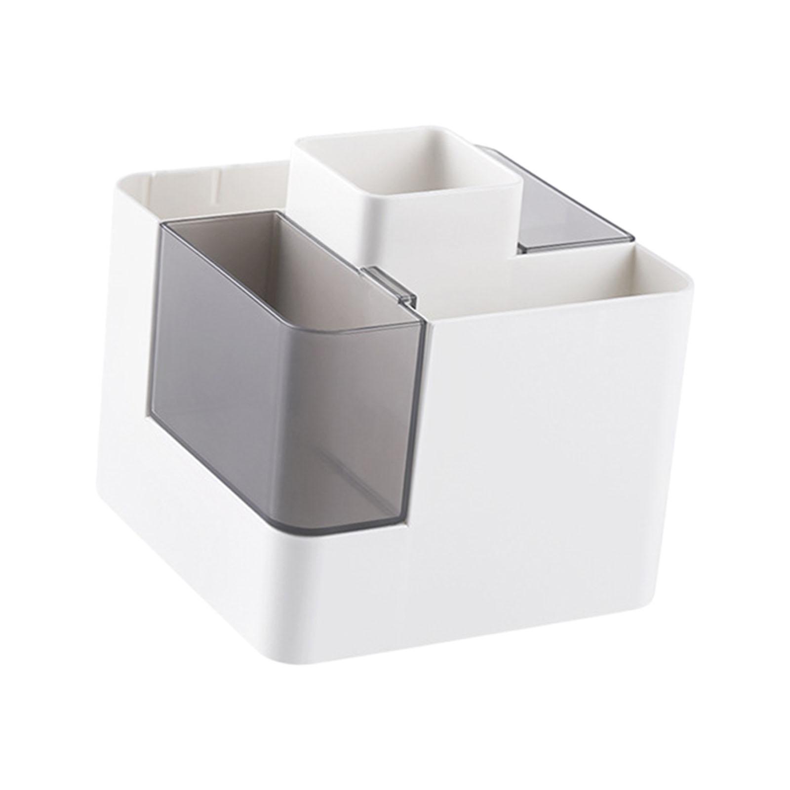 Pencil Pen Holder Storage Box Desk Pen Holder for Stationery School Bathroom