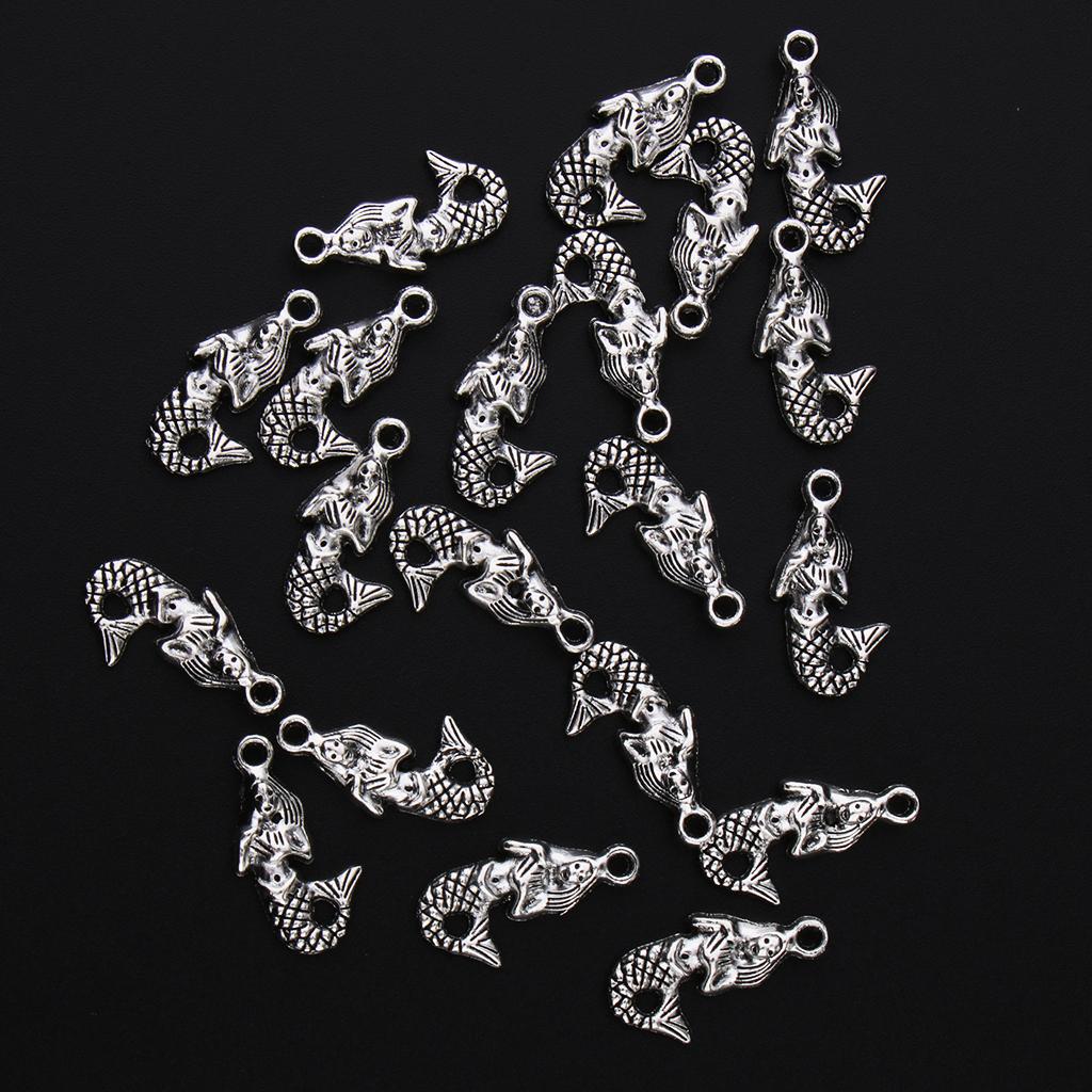 20 Pieces DIY Moon Star Sun Charms Pendant Findings Beads Jewelry Making Crafts