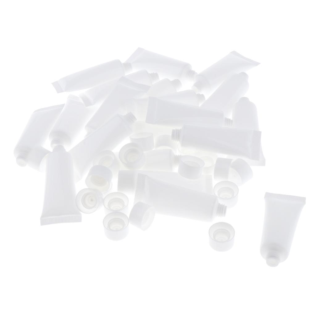 60 pieces 10ml empty tubes cosmetic containers Refillable plastic tube tubes for
