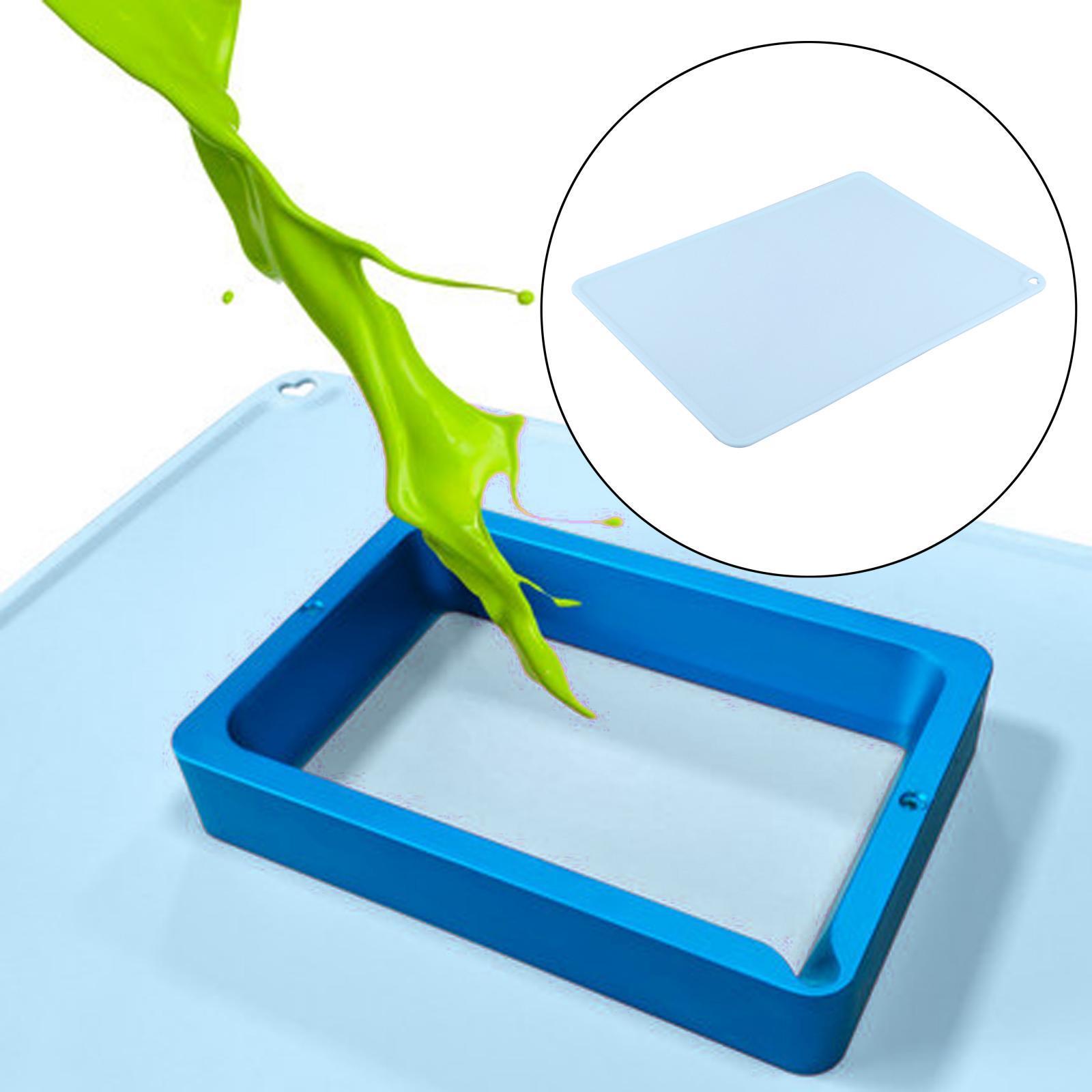 Silicone 410 x 310mm To Protect Work Surface Light Blue
