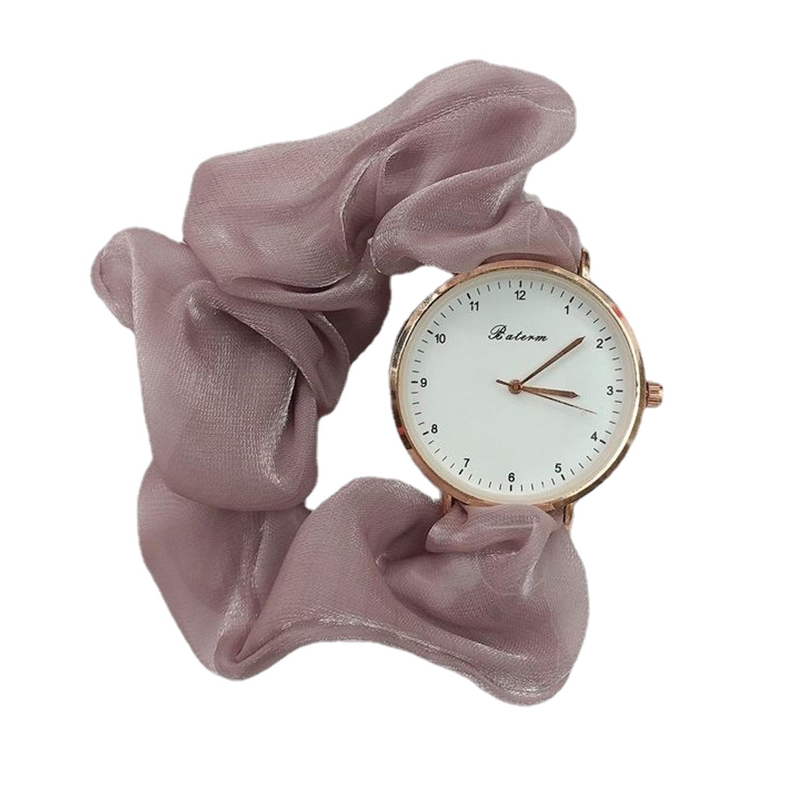 Wrist Watch Ribbon Elegant Digital Watches Casual Women Bracelets Leisure Gift
