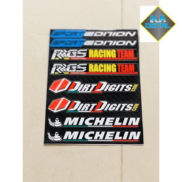 Set tem dán phuộc gấp,tem chống nước ko bay màu